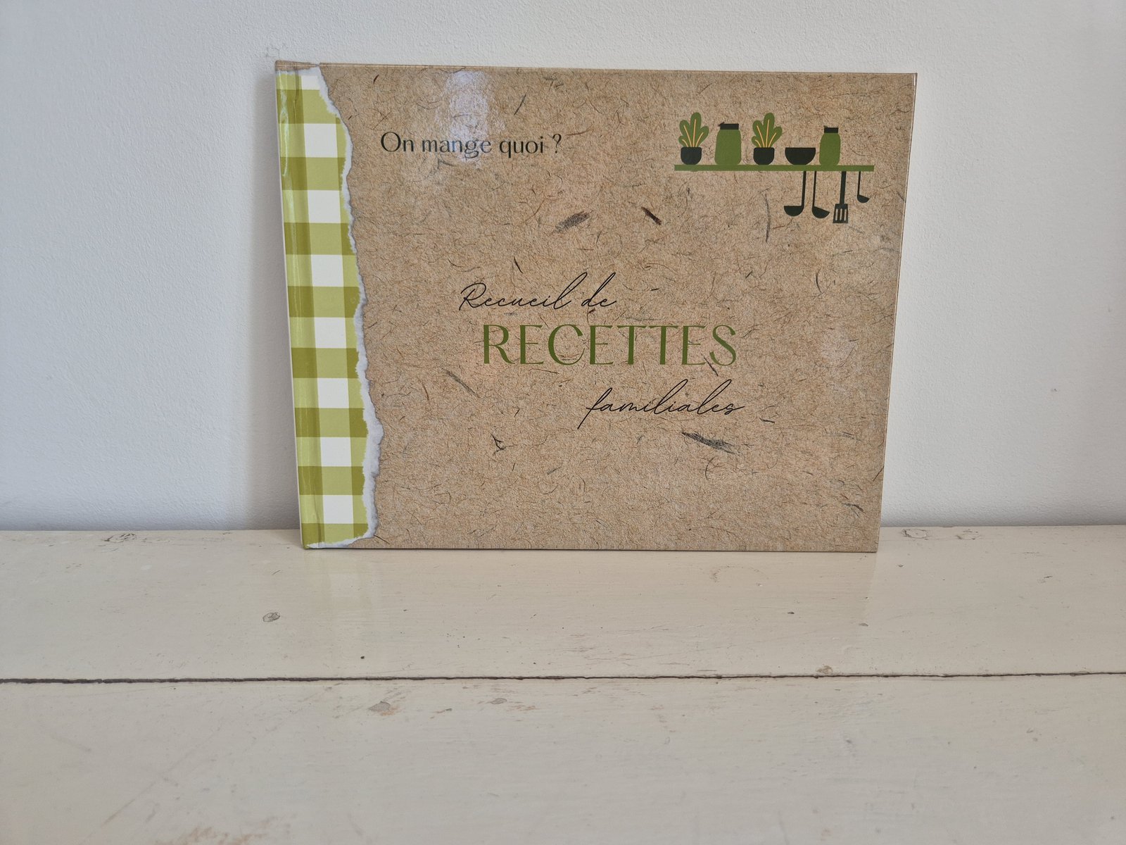 Couverture du Recueil de recettes familiales.